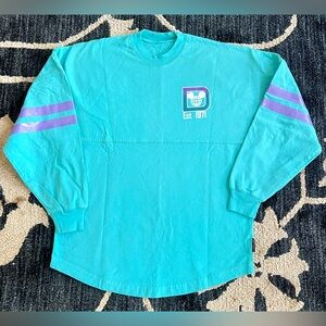 Walt Disney World Spirit Jersey Iridescent Adult Unisex Size XS Teal Blue Purple